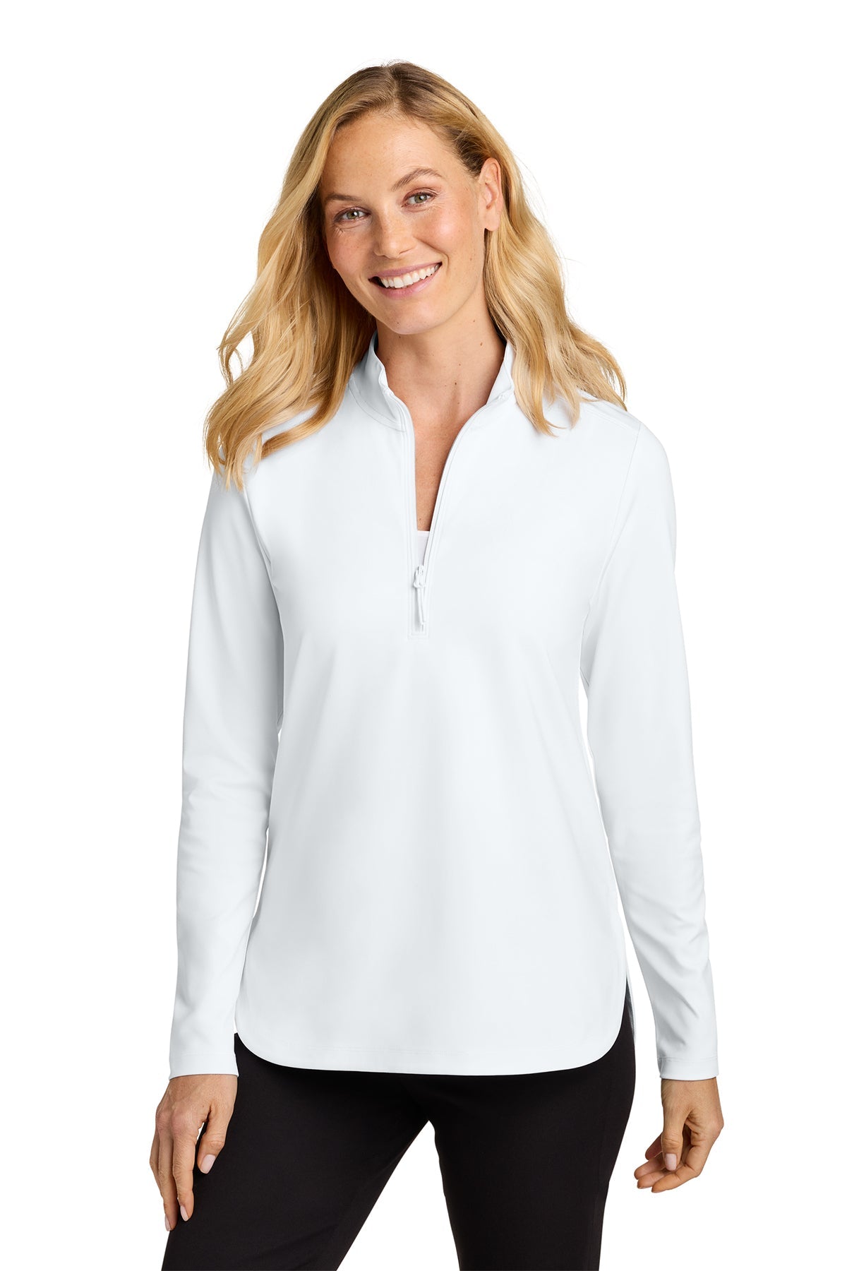LK880 Port Authority® Women's C-FREE® Double Knit 1/4-Zip