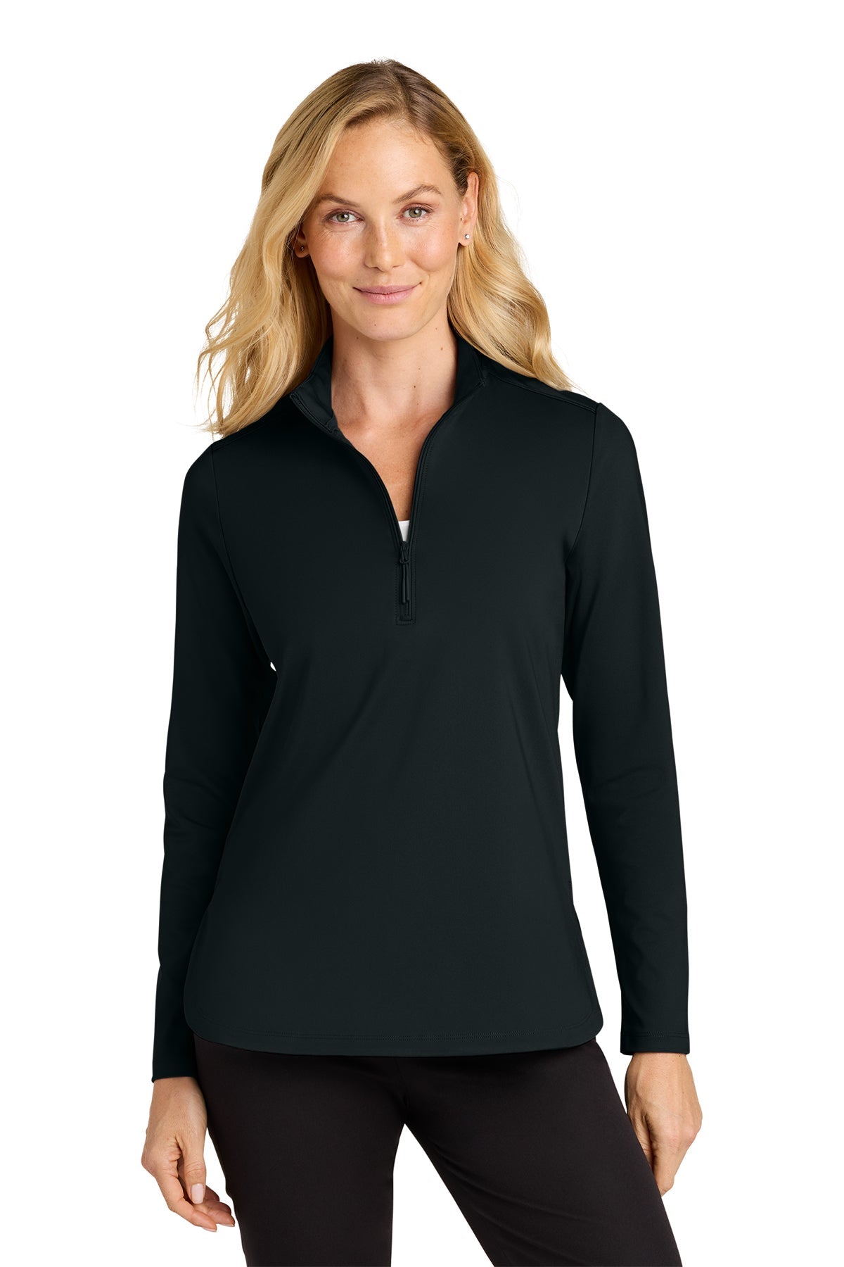 LK880 Port Authority® Women's C-FREE® Double Knit 1/4-Zip