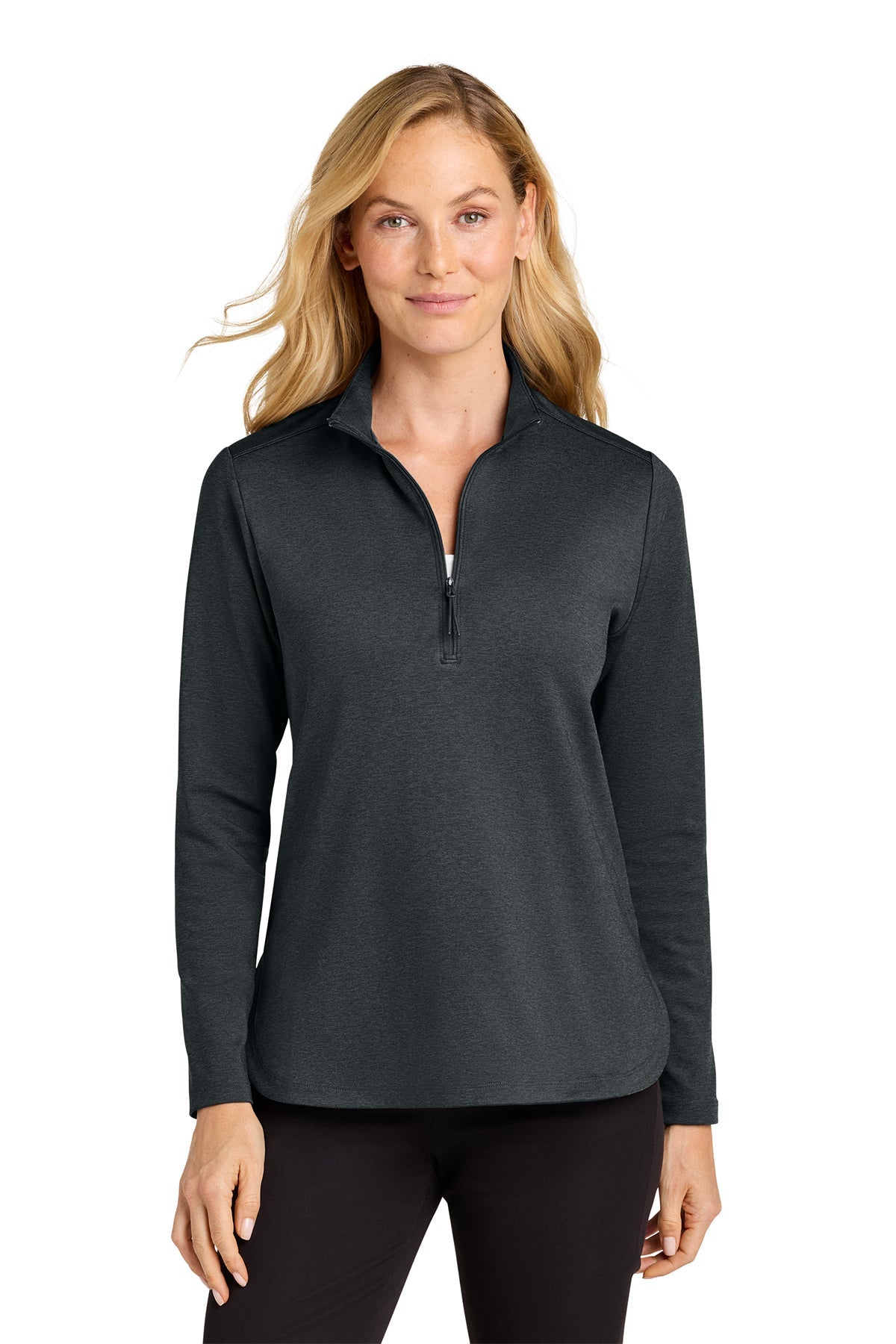 LK880 Port Authority® Women's C-FREE® Double Knit 1/4-Zip