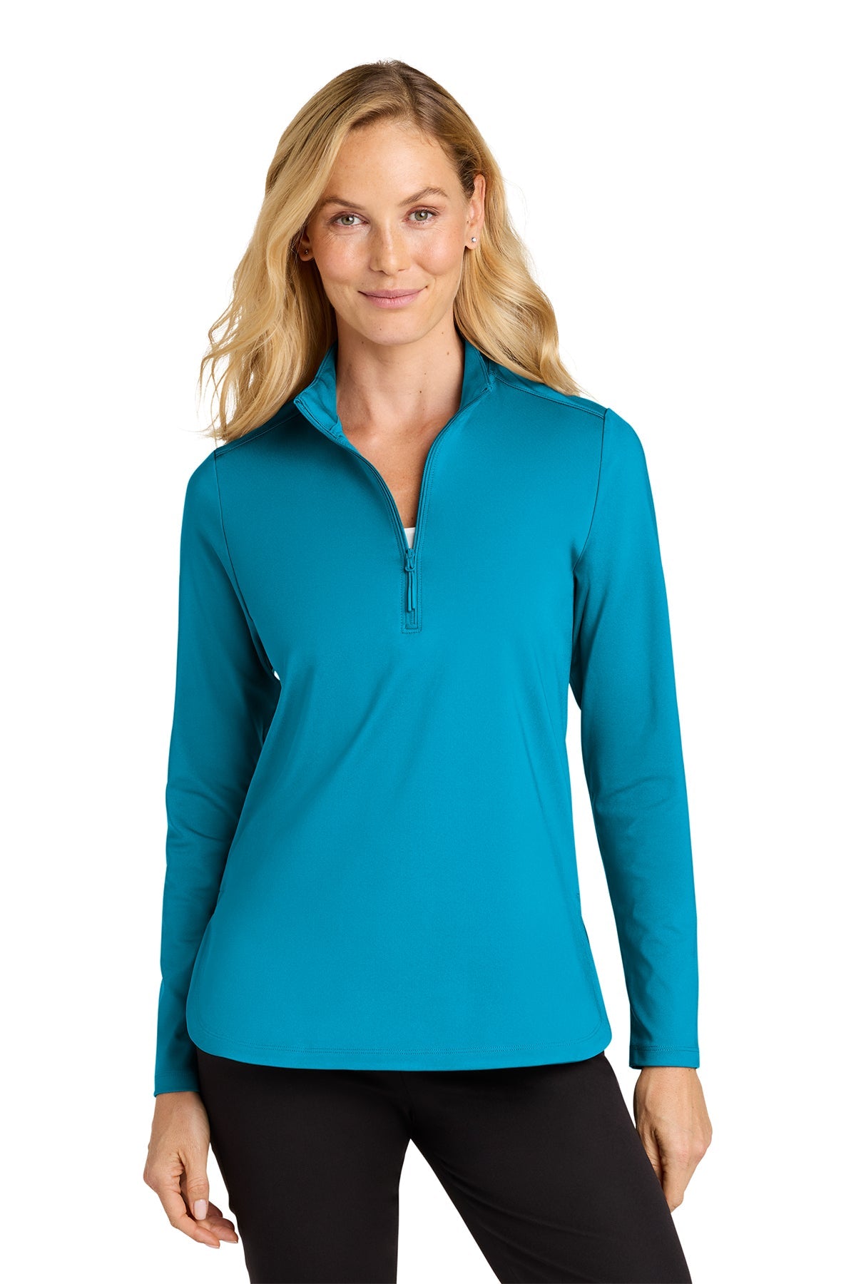 LK880 Port Authority® Women's C-FREE® Double Knit 1/4-Zip