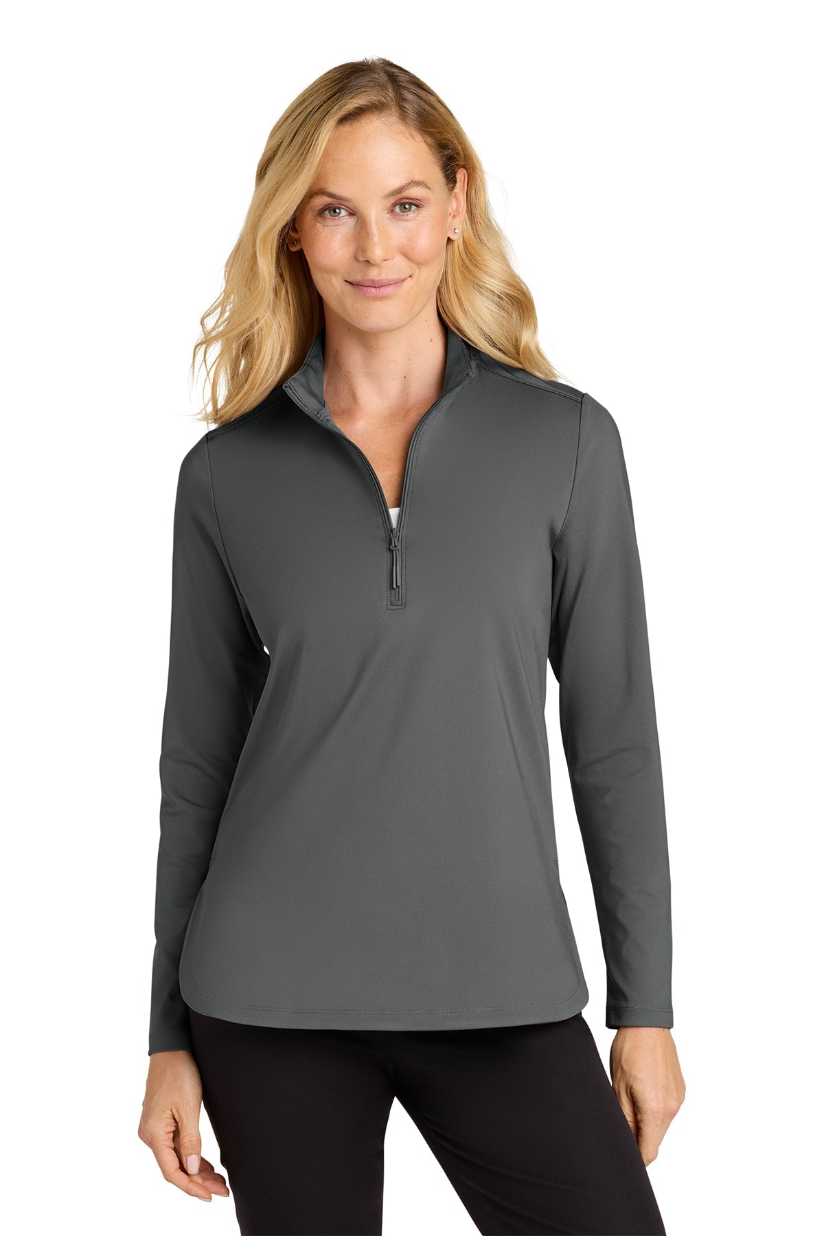 LK880 Port Authority® Women's C-FREE® Double Knit 1/4-Zip