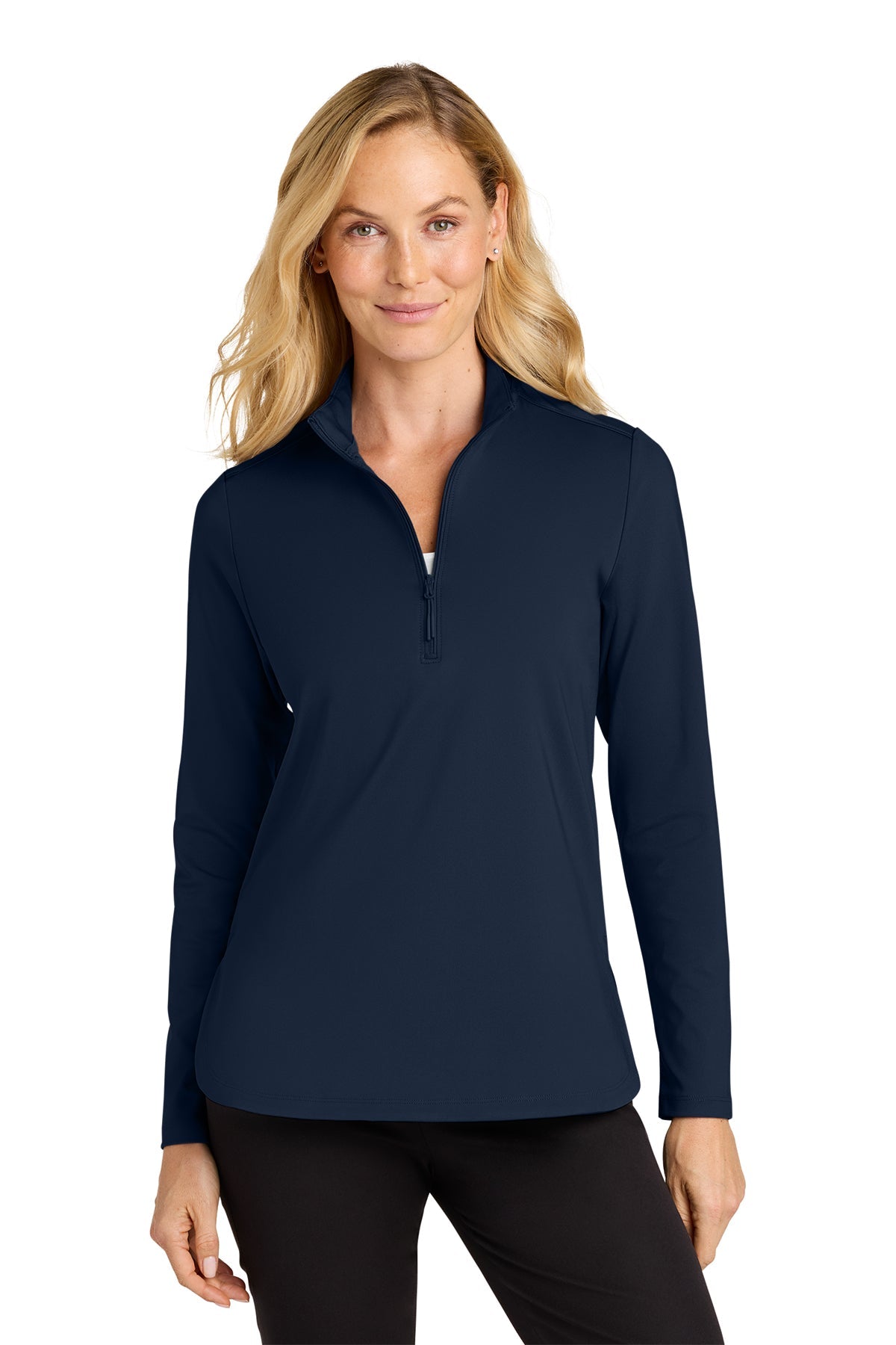 LK880 Port Authority® Women's C-FREE® Double Knit 1/4-Zip