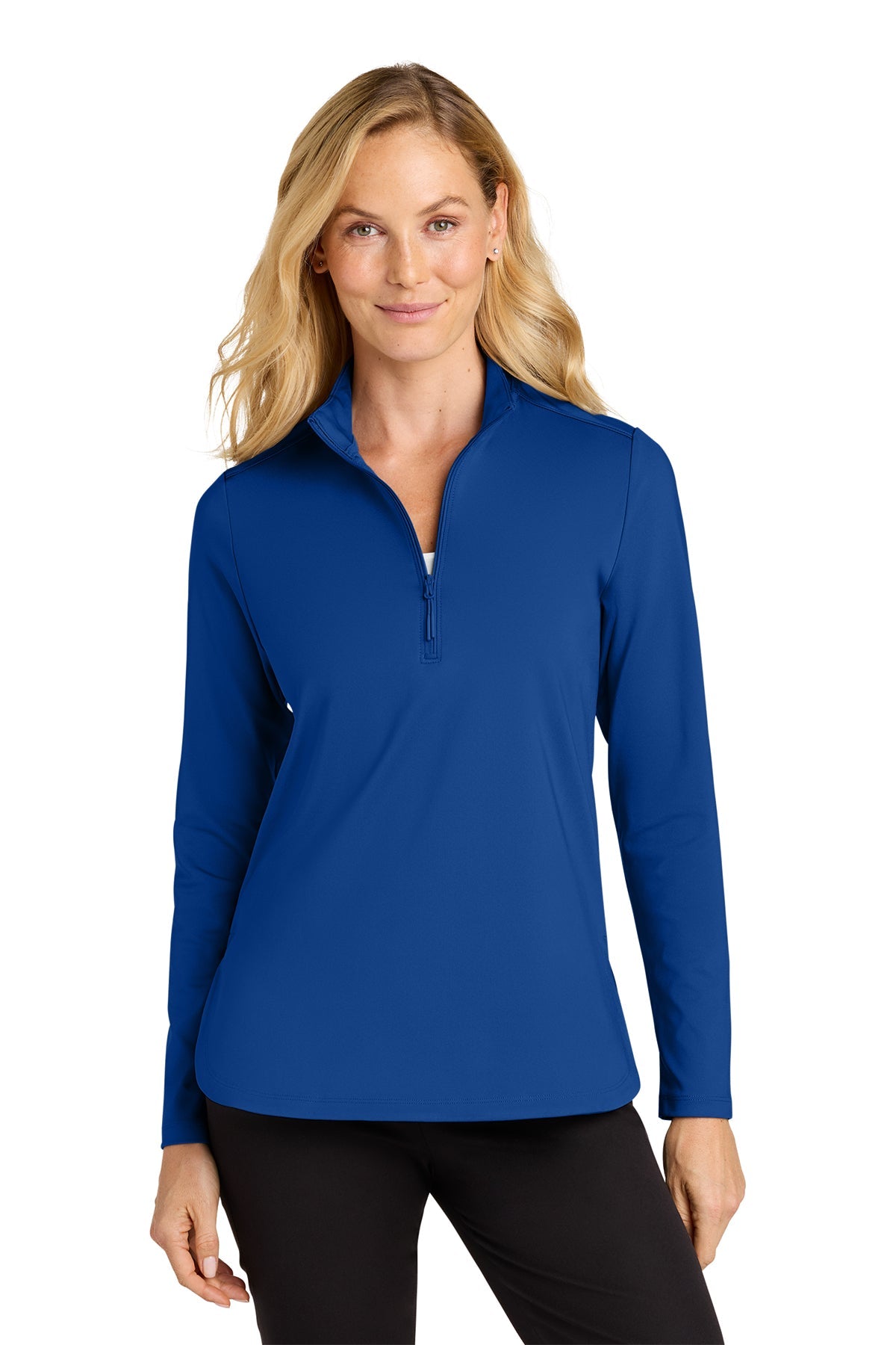 LK880 Port Authority® Women's C-FREE® Double Knit 1/4-Zip