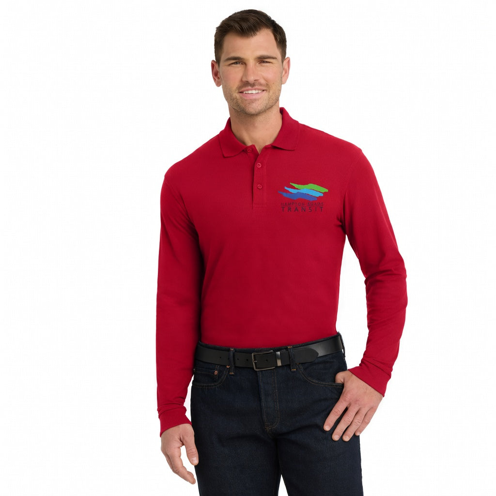K100LS Port Authority® Long Sleeve Core Classic Pique Polo