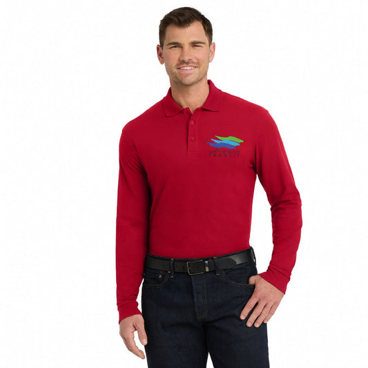 K100LS Port Authority® Long Sleeve Core Classic Pique Polo